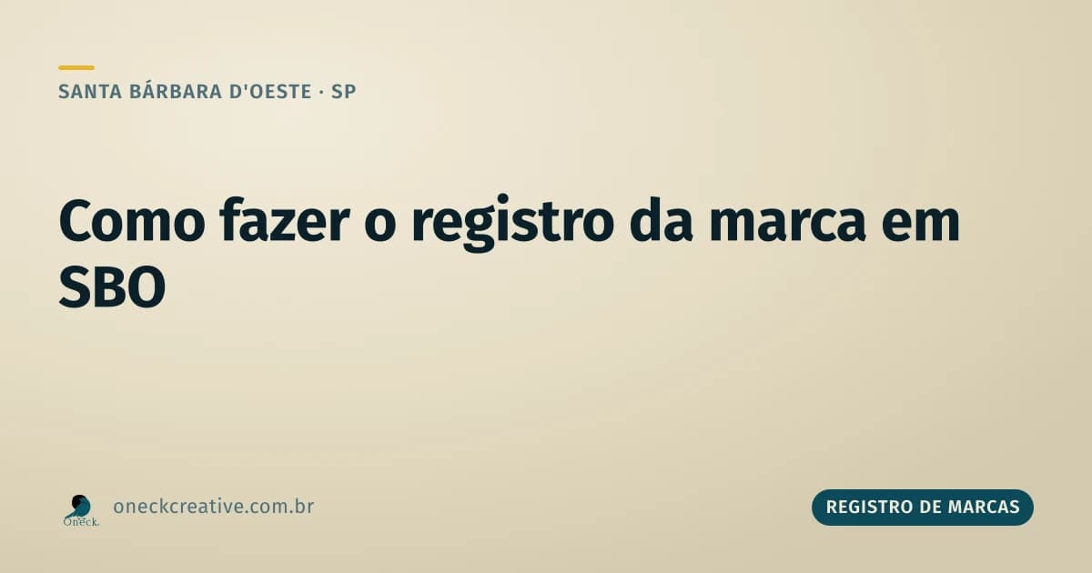 Como fazer o registro da marca em Santa Bárbara d'Oeste: quem pode pedir