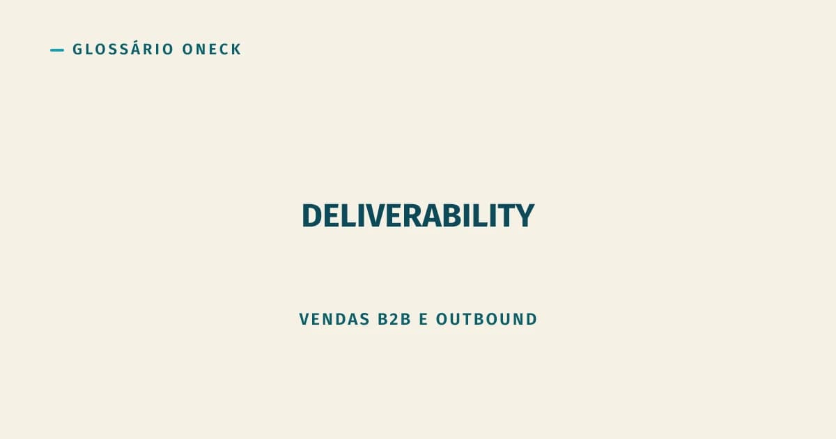 Deliverability: De Que Adianta Escrever Bem Se Não Chega?