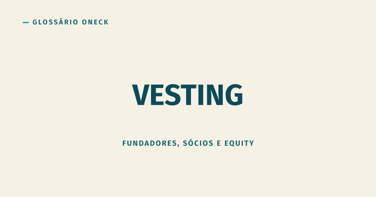 Vesting: separa sócio comprometido de sócio de visita